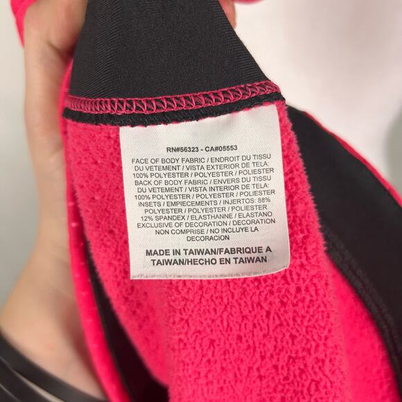 Nike Golf Therma Fit Pink Black Full Zip Athletic Jacket Medium Women Collared - Picture 4 of 5